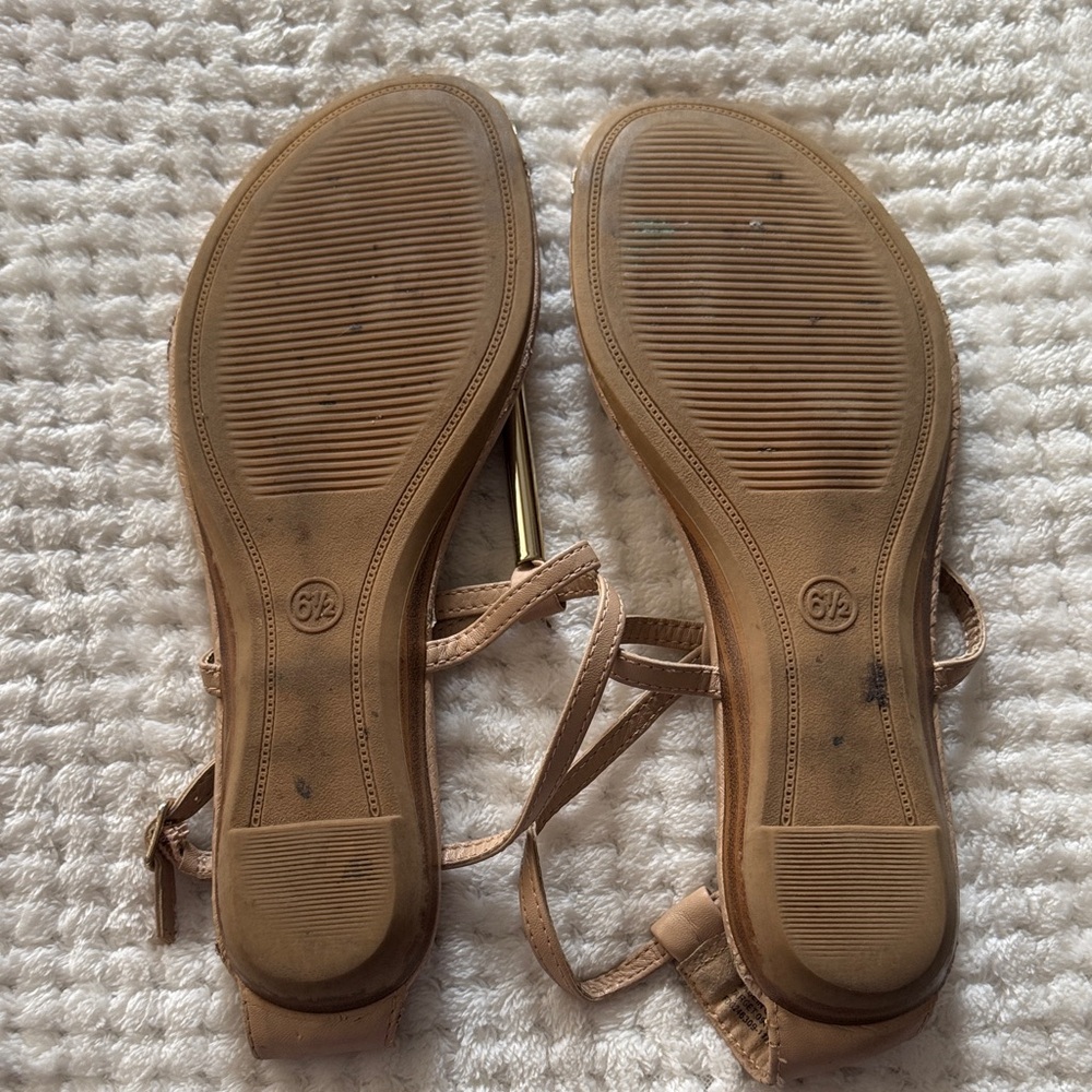 👡 A New Day Nude Sandals – Women’s Size 6.5 – Gold Detail - Picture 8 of 9